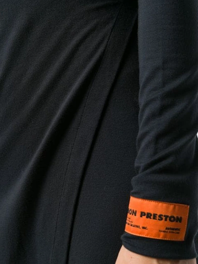 Shop Heron Preston High Neck Jersey Dress In Black
