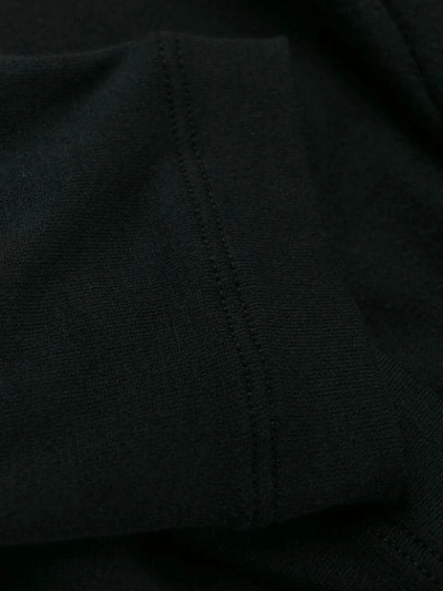 HERON PRESTON 圆领弹力连衣裙 - 黑色