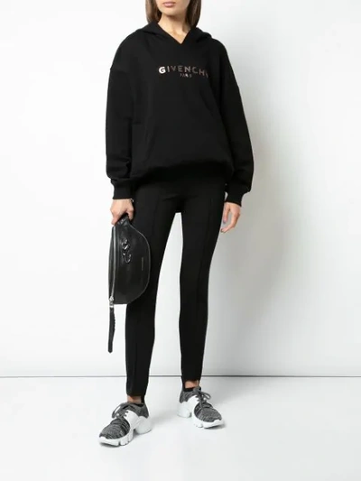 Givenchy Stretch-twill Stirrup Pants In Black