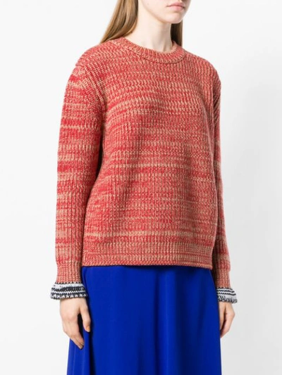 Shop Marni Boxy Crewneck Sweater - Neutrals