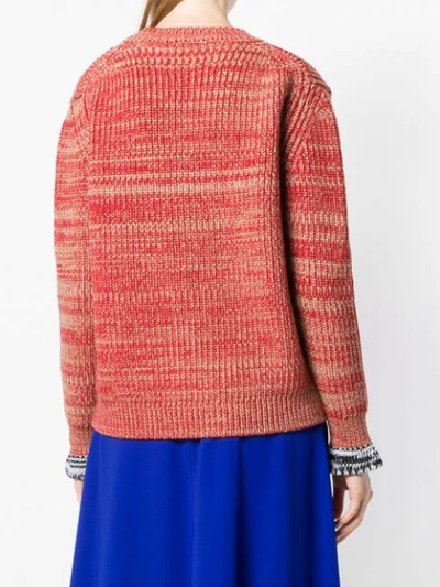 Shop Marni Boxy Crewneck Sweater - Neutrals