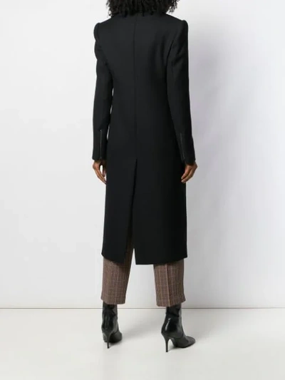 Shop Tom Ford Zip-up Long Coat In Black