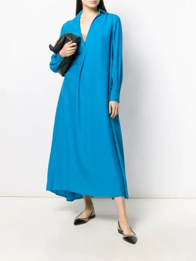 ALYSI TUNIC SHIRT DRESS - 蓝色
