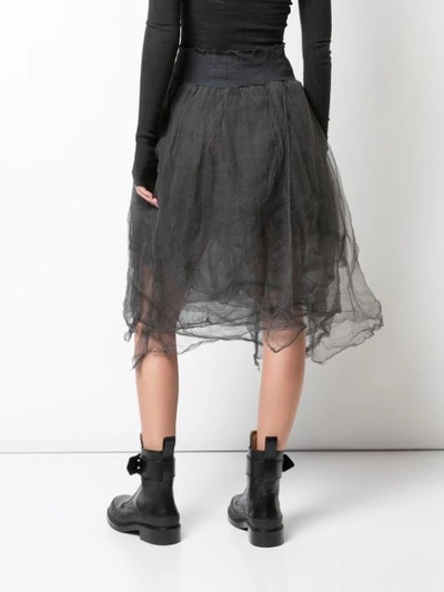 ASYMMETRIC MIDI SKIRT