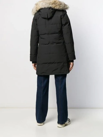 Shop Canada Goose Hooded Padded Parka In Black