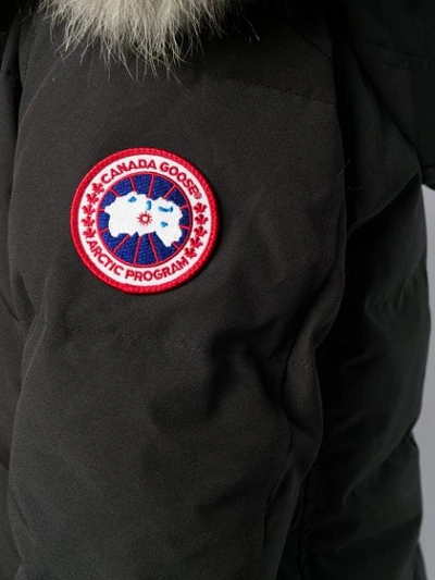 Shop Canada Goose Hooded Padded Parka In Black