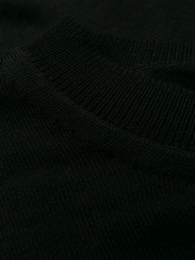 Shop Nuur Long Sleeved Pullover In 09 Nero