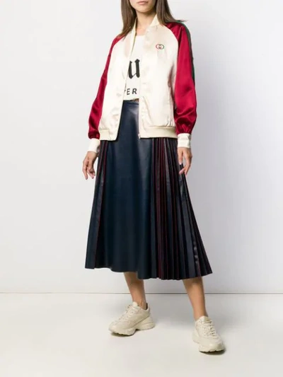 INTERLOCKING G PLEATED SKIRT