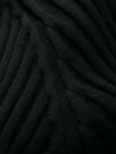 Shop Versace Roll Neck Sweater In Black