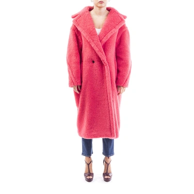 Shop Max Mara Pink Wool Coat