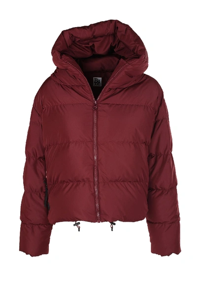 Shop Bacon Burgundy Synthetic Fibers Down Jacket