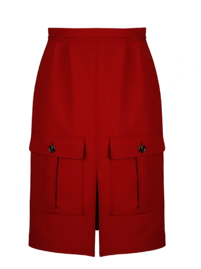 Shop Chloé Red Polyester Skirt