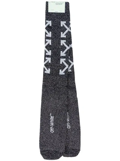 Shop Off-white Socken Mit Logo-print - Schwarz In Black