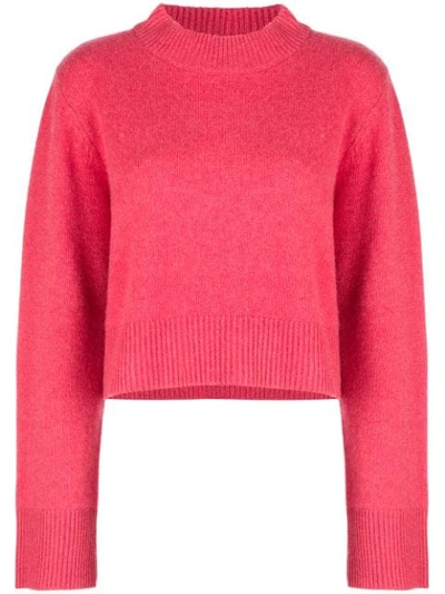 Shop Co Cashmere Wide Sleeve Jumper In Pink