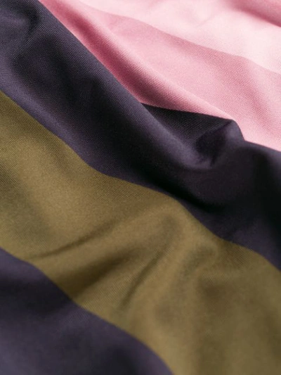 Jw Anderson Belted Striped Crepe De Chine Maxi Dress In Pink
