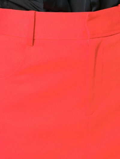 PREEN LINE MARINA荷叶边半身裙 - 红色