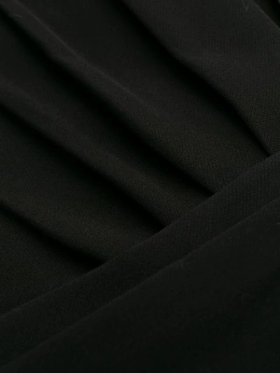 Shop P.a.r.o.s.h Puff Sleeve Dress In Black