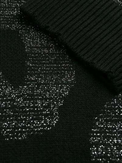 Shop Marcelo Burlon County Of Milan Leopard Print Sweater In Black