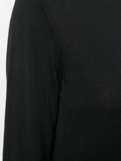 Shop Theory Fine Knit Turtleneck Sweater In Black