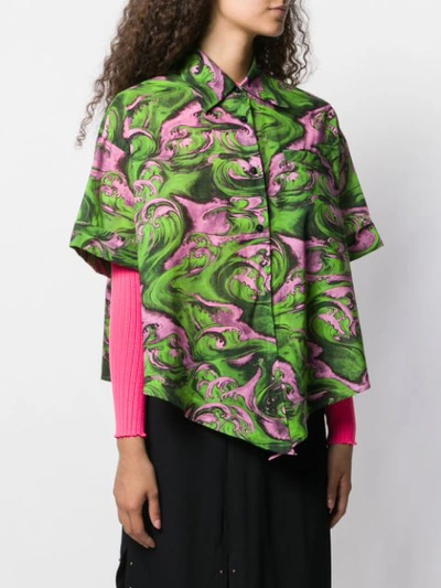 Shop Mcq By Alexander Mcqueen Tied Waist Shirt In Green