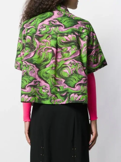 Shop Mcq By Alexander Mcqueen Tied Waist Shirt In Green