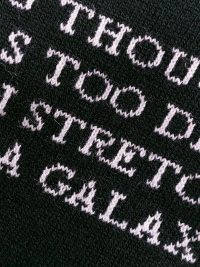 Shop Valentino Lovers Intarsia Sweater In Black
