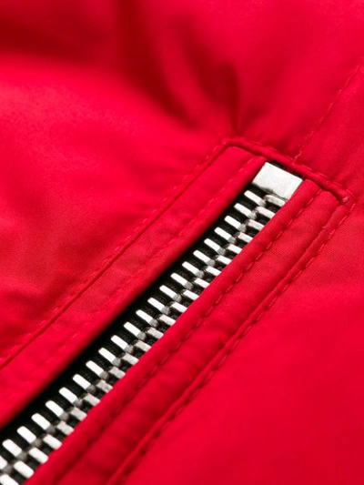 Shop Khrisjoy Oversized Padded Jacket In Red