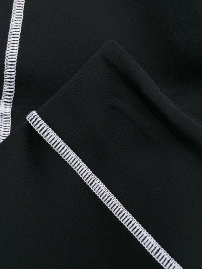 Shop Fendi Logo Print Fitted Shorts In Black
