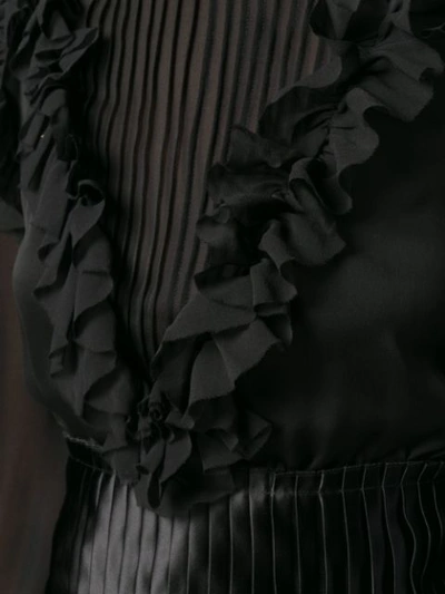 Shop Genny Victorian Long Dress In Black