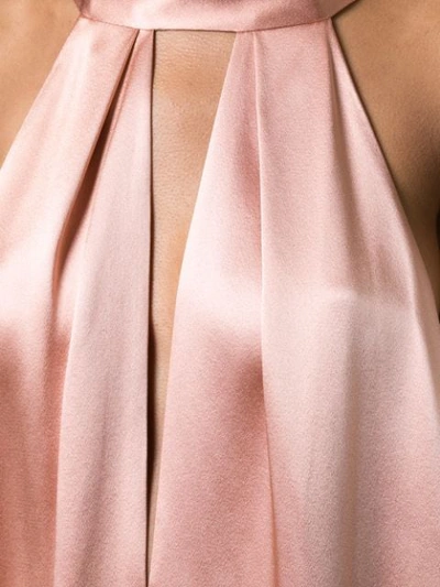 GALVAN 短款绕领式连衣裙 - 粉色