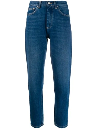 Shop Carhartt Cropped Page Jeans In Blue
