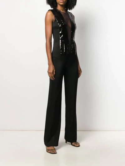 Shop Galvan Lena Jumpsuit In Black