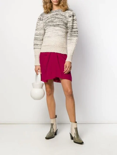 Shop Isabel Marant Étoile Chunky Knit Jumper In Neutrals