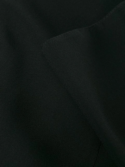 Shop Versace V-neck Mini Dress In Black