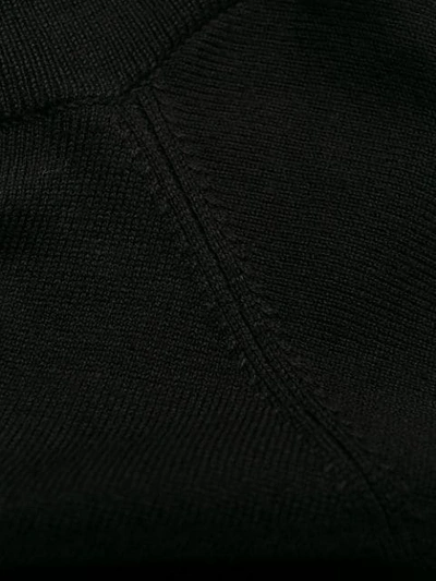 Shop Liu •jo Loose Collar Top In Black
