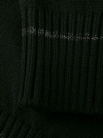 Shop Barrie Cashmere Glitter Jumper In Black