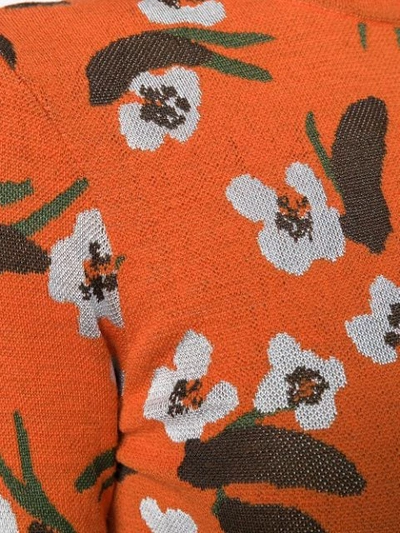 Shop Christian Wijnants Klara Jacquard Sweater In Orange