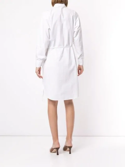 Shop Ports 1961 Belted Shirt Dress In White