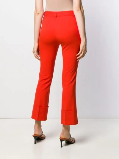 Shop Alberto Biani Slim-fit Tailored Trousers In 30 Arancio