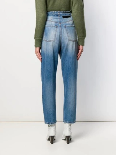 Shop Pinko High-waisted Straight-leg Jeans In Blue