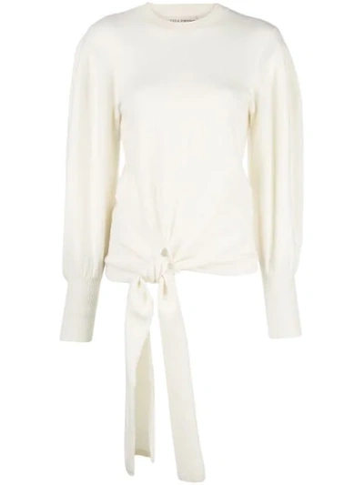 Shop Ulla Johnson Tatiana Tie-waist Jumper In White