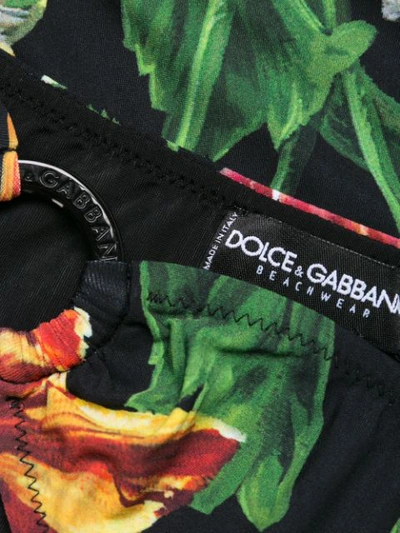 Shop Dolce & Gabbana Floral Bikini In Black