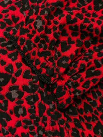 Shop Zadig & Voltaire Remo Leo Mini Dress In Red