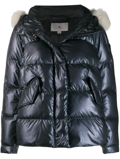 PEUTEREY HOODED PUFFER JACKET - 蓝色