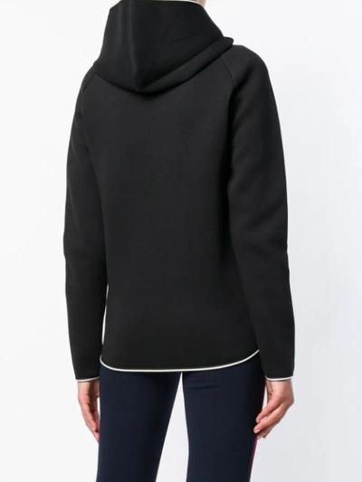 Shop Roqa Long-sleeve Zipped Hoodie In Black