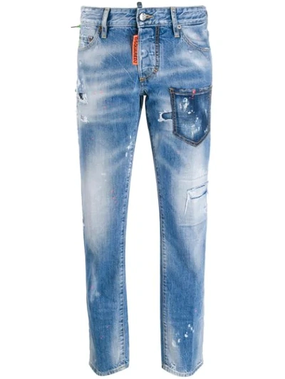 DSQUARED2 RAVE ON JEANS - 蓝色