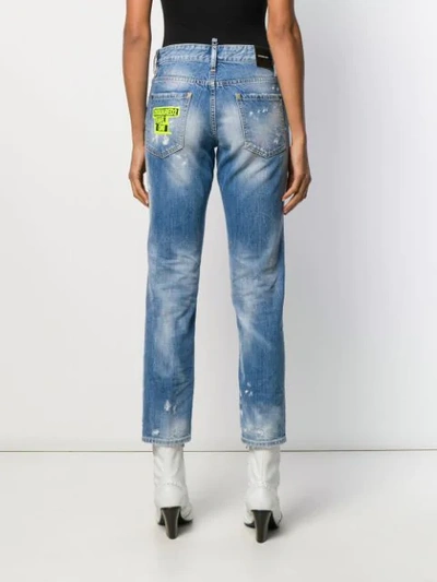 Shop Dsquared2 Rave On Jeans In Blue