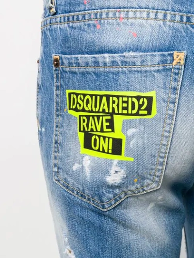DSQUARED2 RAVE ON JEANS - 蓝色