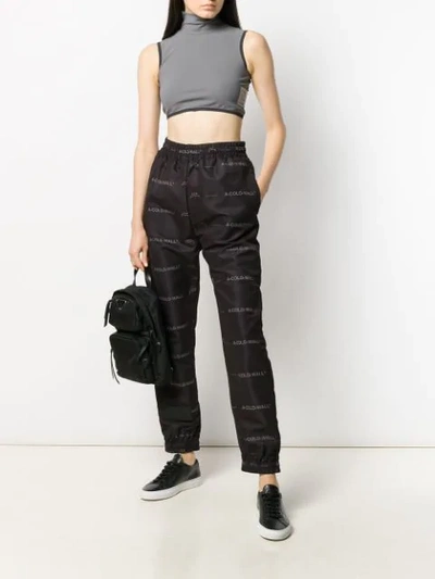 Shop A-cold-wall* Logo Print Track Pants In Black