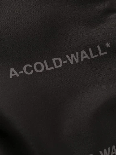 Shop A-cold-wall* Logo Print Track Pants In Black